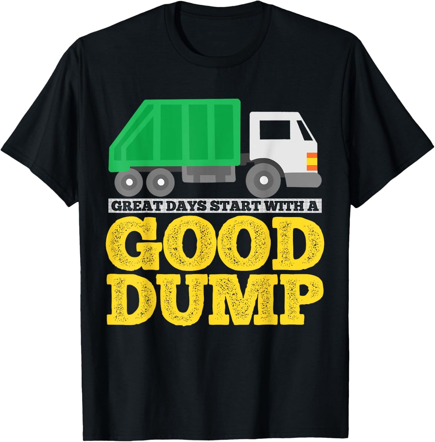 Garbage Truck T-Shirt - T-Shirt | Black