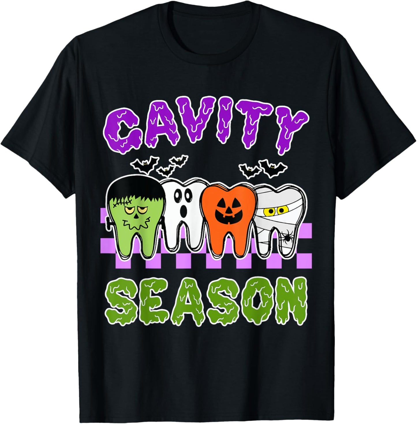 Cavity Season Dental Halloween Dentist Gift Men T-Shirt - T-Shirt | Black