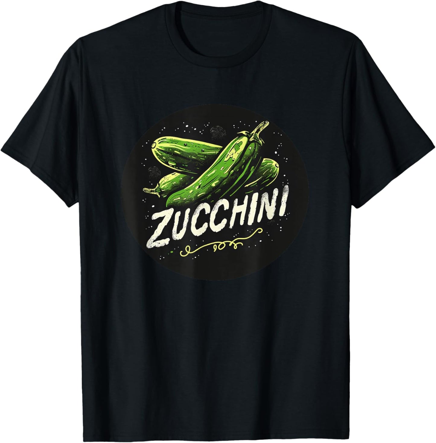 Happy Zucchini for Adults and Kids T-Shirt - T-Shirt | Black