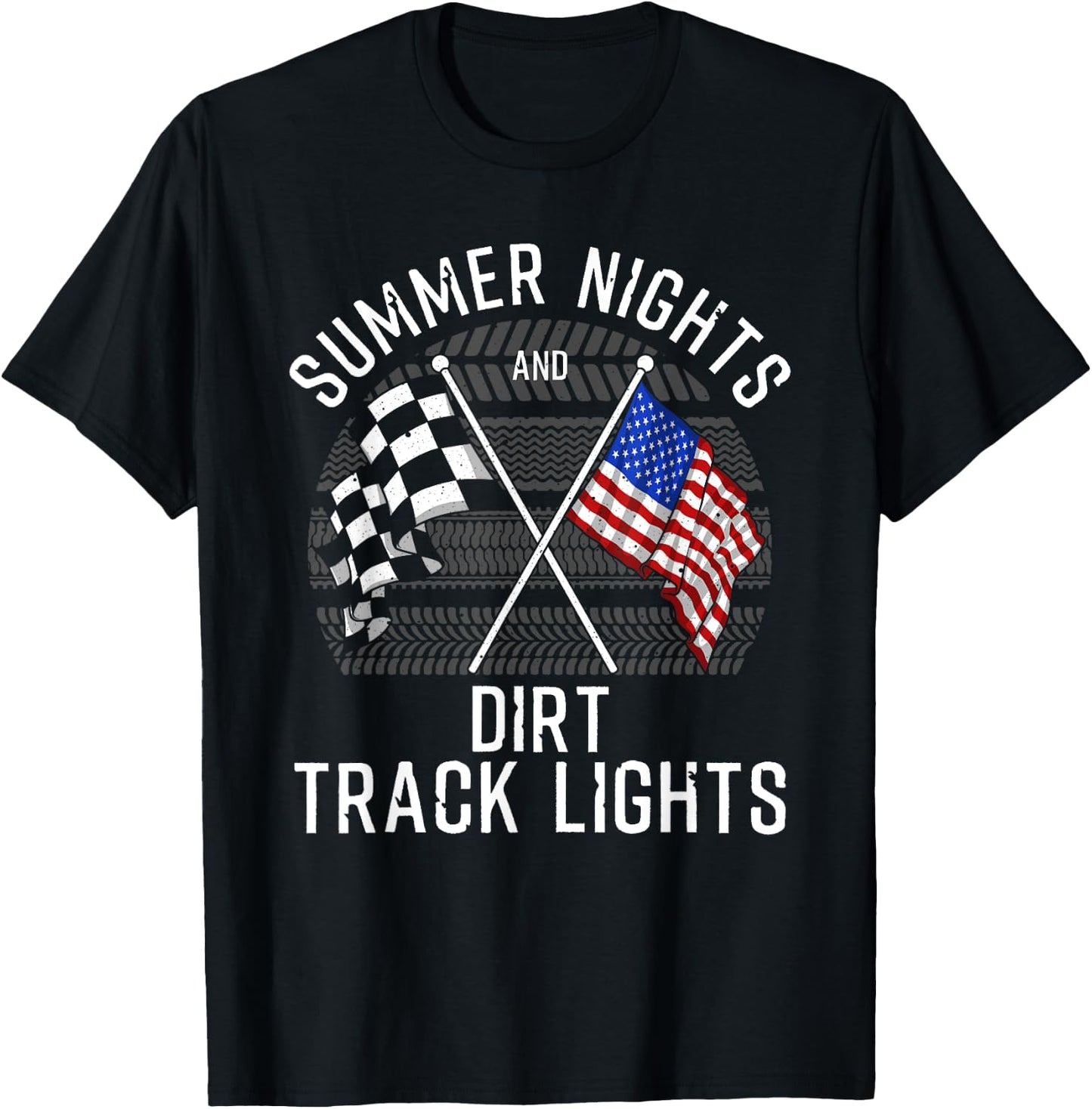 Funny Dirt Racing Gift Women Cool Dirt Track Racing T-Shirt - T-Shirt | Black