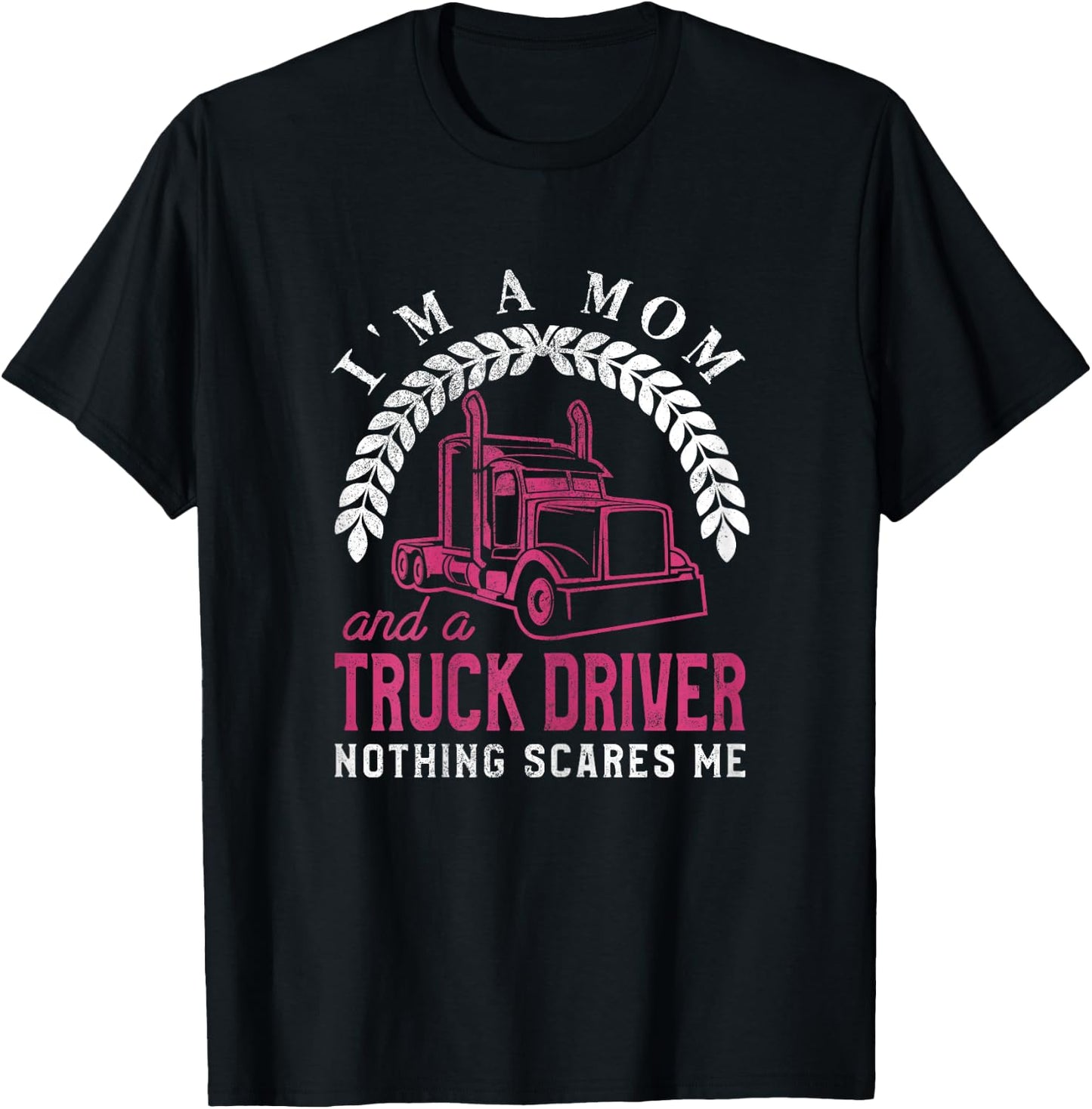 Truck Driver Mom Funny Cool Trucker Mother Gift T-Shirt - T-Shirt | Black