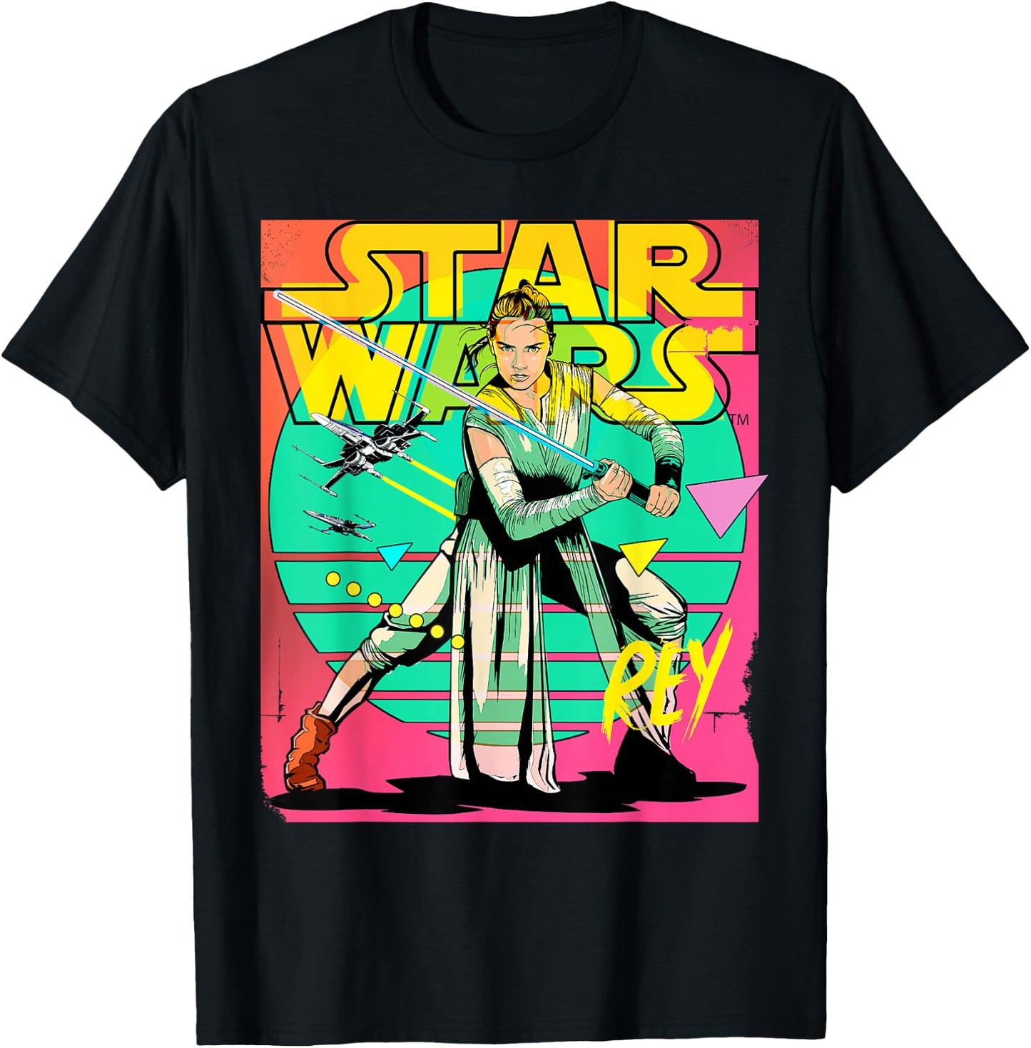Star Wars Rey 90s T-Shirt - T-Shirt | Black
