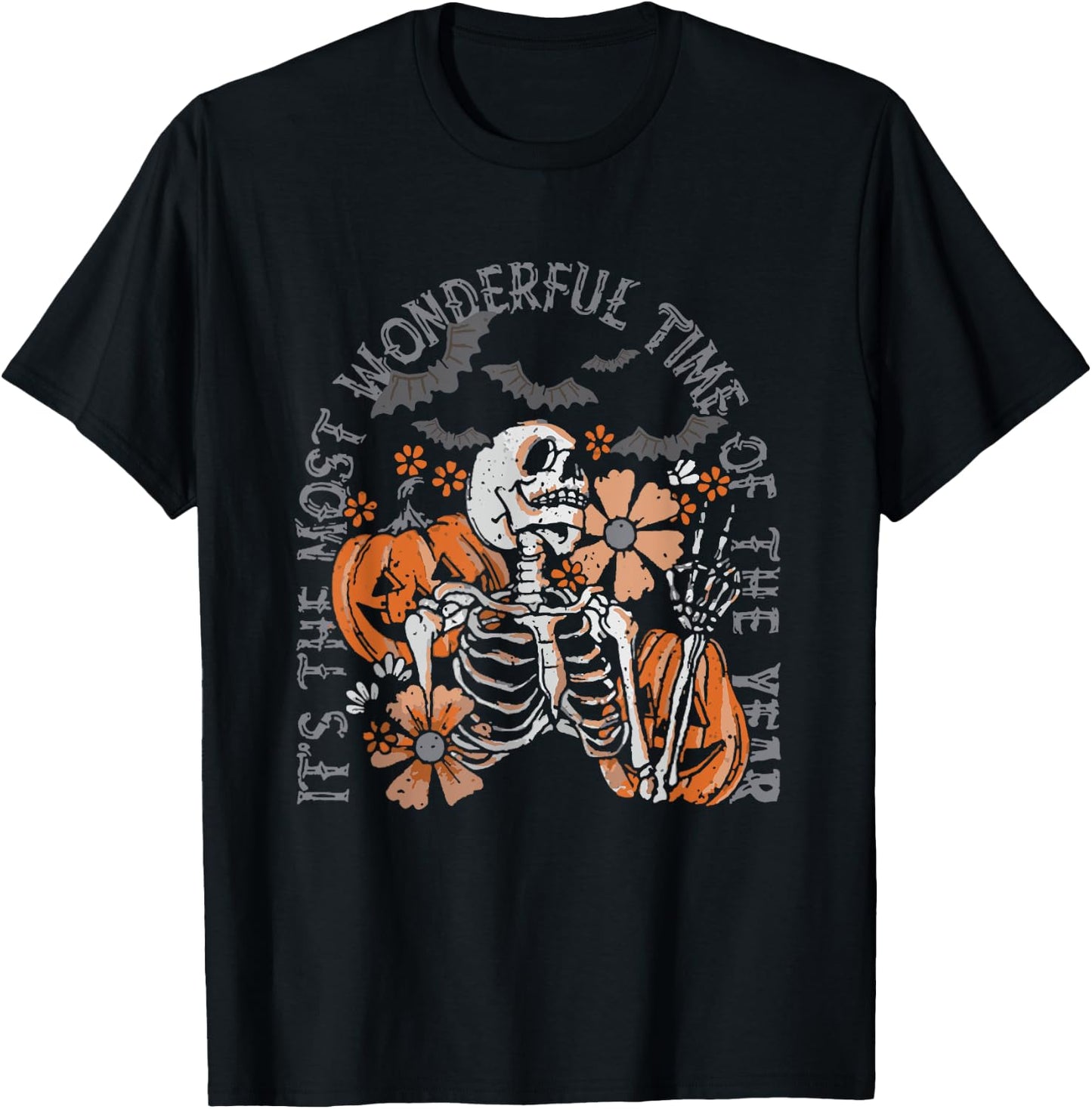 It's The Most Wonderful's Halloween Time Of The Year T-Shirt - T-Shirt | Black