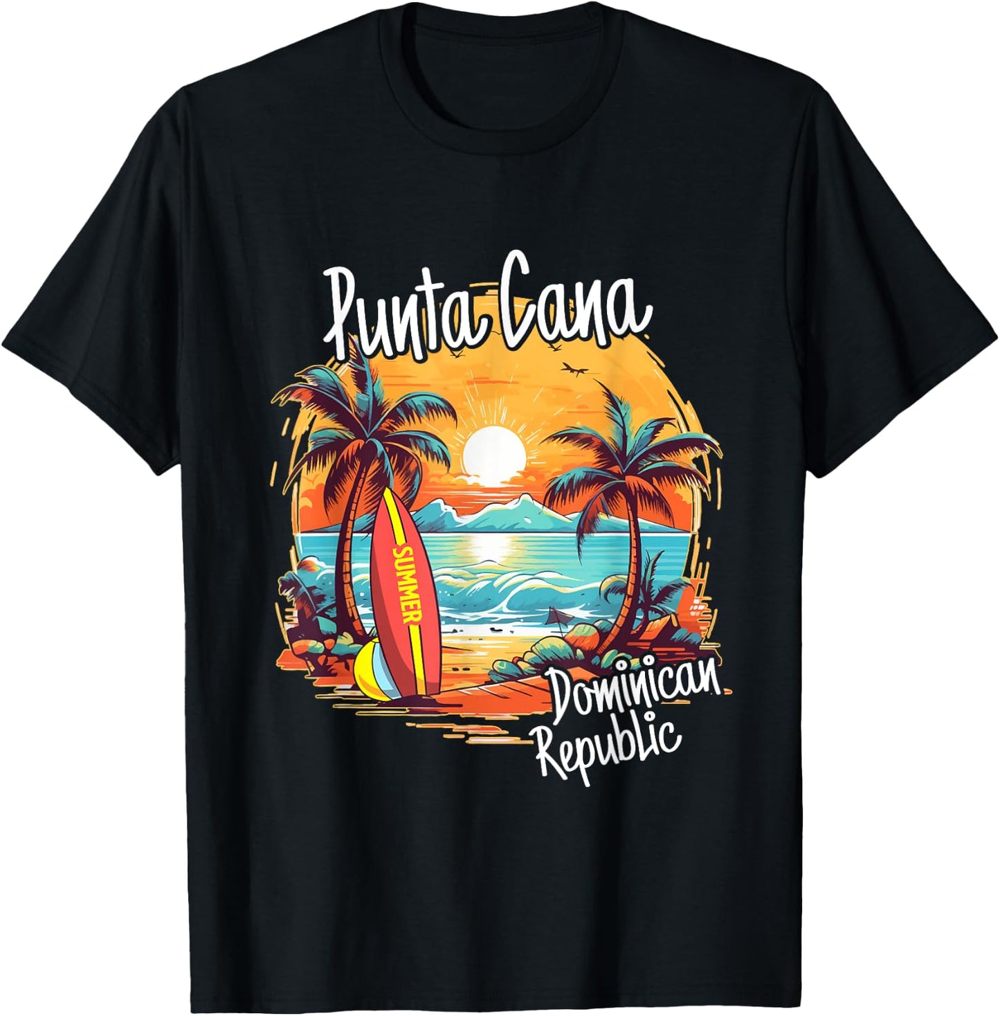 Punta Cana Vacation Dominican Republic Beach Family Trip T-Shirt - T-Shirt | Black