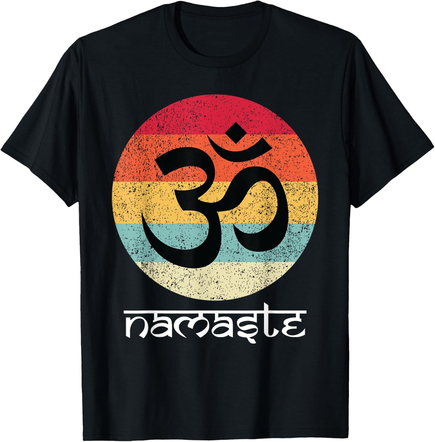 Om Symbol Namaste Aum Ohm Hindu Zen Tantra Yoga Day T-Shirt - T-Shirt | Black