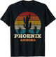 Phoenix Arizona Cactus Vintage Souvenir T-Shirt - T-Shirt | Black