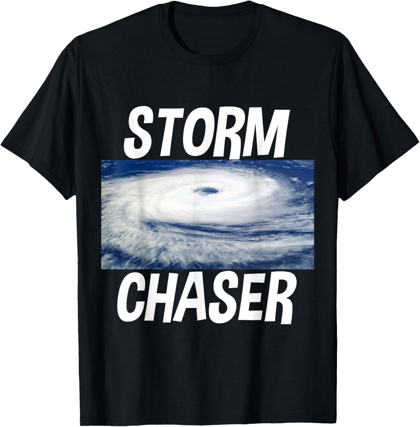Storm Chaser Hurricane Picture Weather Meteorologist T-Shirt - T-Shirt | Black