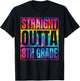 Straight Outta 8th Grade Great Graduation Gifts Eighth Grade T-Shirt - T-Shirt | Black