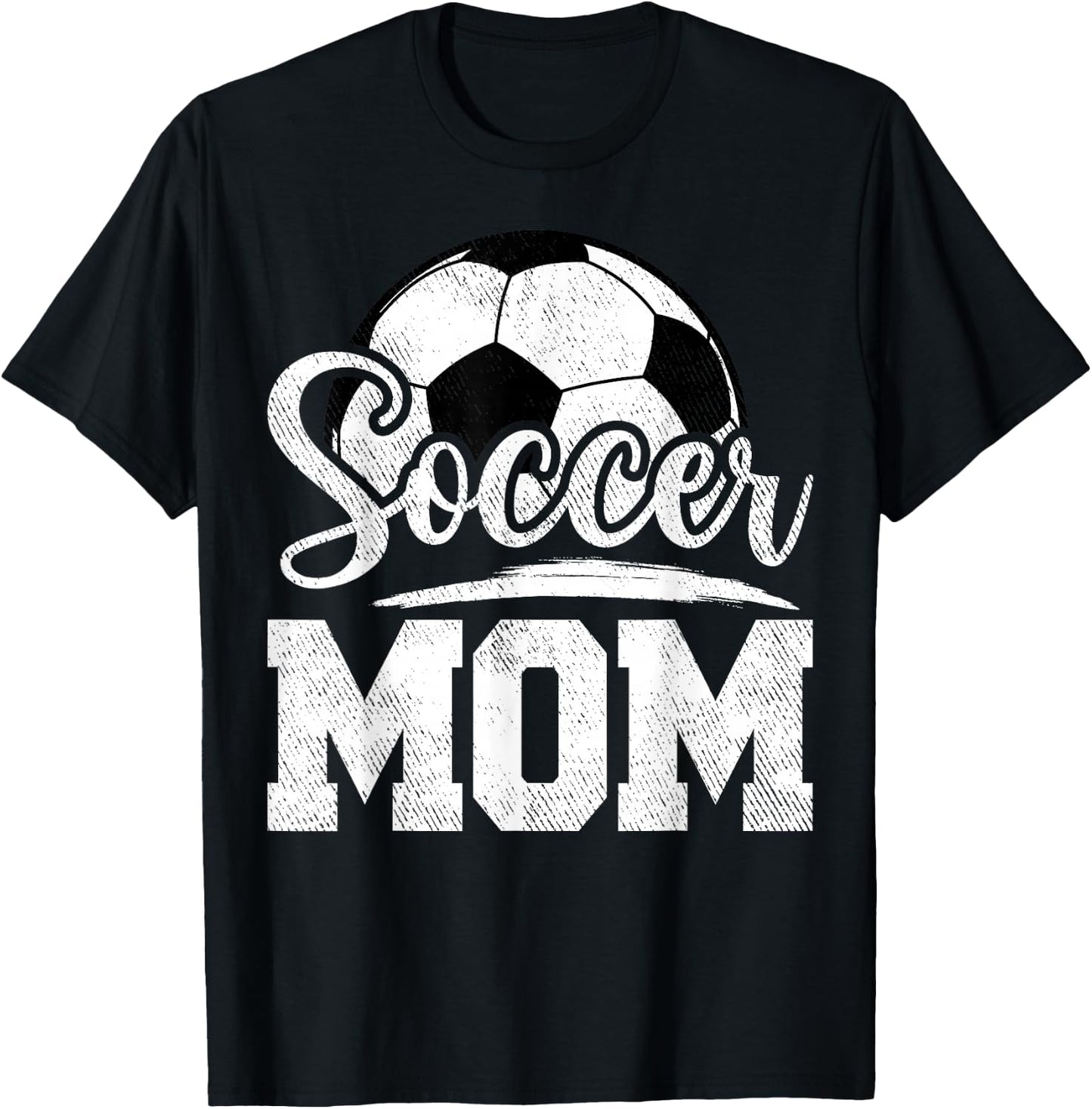 Soccer Mom Soccer Player Game Day Mother's Day T-Shirt - T-Shirt | Black