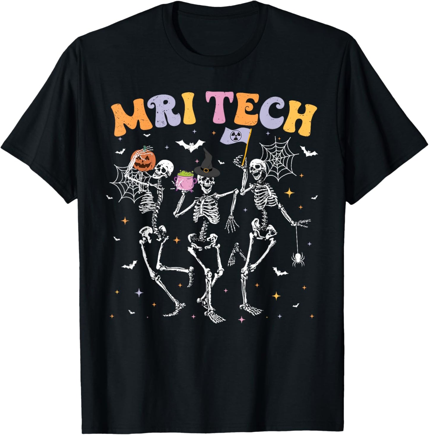 Skeleton MRI Radiology MRI Technologist MRI Tech Halloween T-Shirt - T-Shirt | Black
