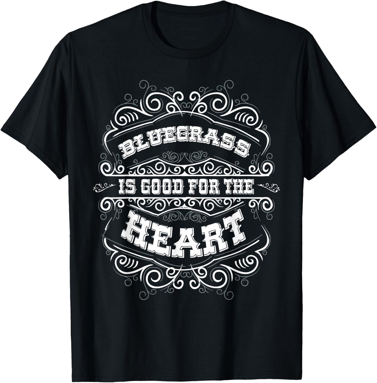 Bluegrass Gifts Women Men Banjo Music Cowboy Gifts Bluegrass T-Shirt - T-Shirt | Black