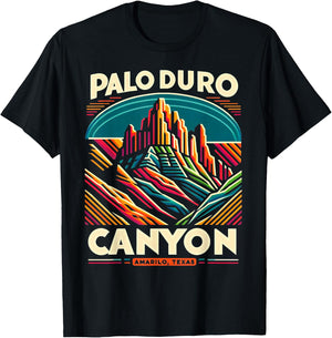 Palo Duro Canyon Amarillo Texas Off-roading Desert Camo T-Shirt - T-Shirt | Black
