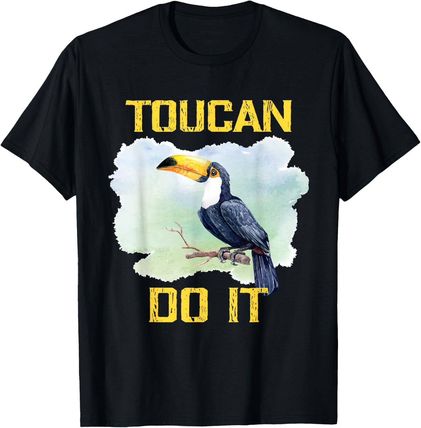 Toucan Do It - Funny Inspiration Quote Gift Zoo Keeper T-Shirt - T-Shirt | Black