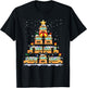 Funny School Bus Christmas Tree T-Shirt - T-Shirt | Black