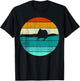 Spinosaurus Vintage Retro Sunset - Dinosaur Lover T-Shirt - T-Shirt | Black