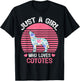 Coyote Animal Lover Just A Girl Who Loves Coyotes T-Shirt - T-Shirt | Black
