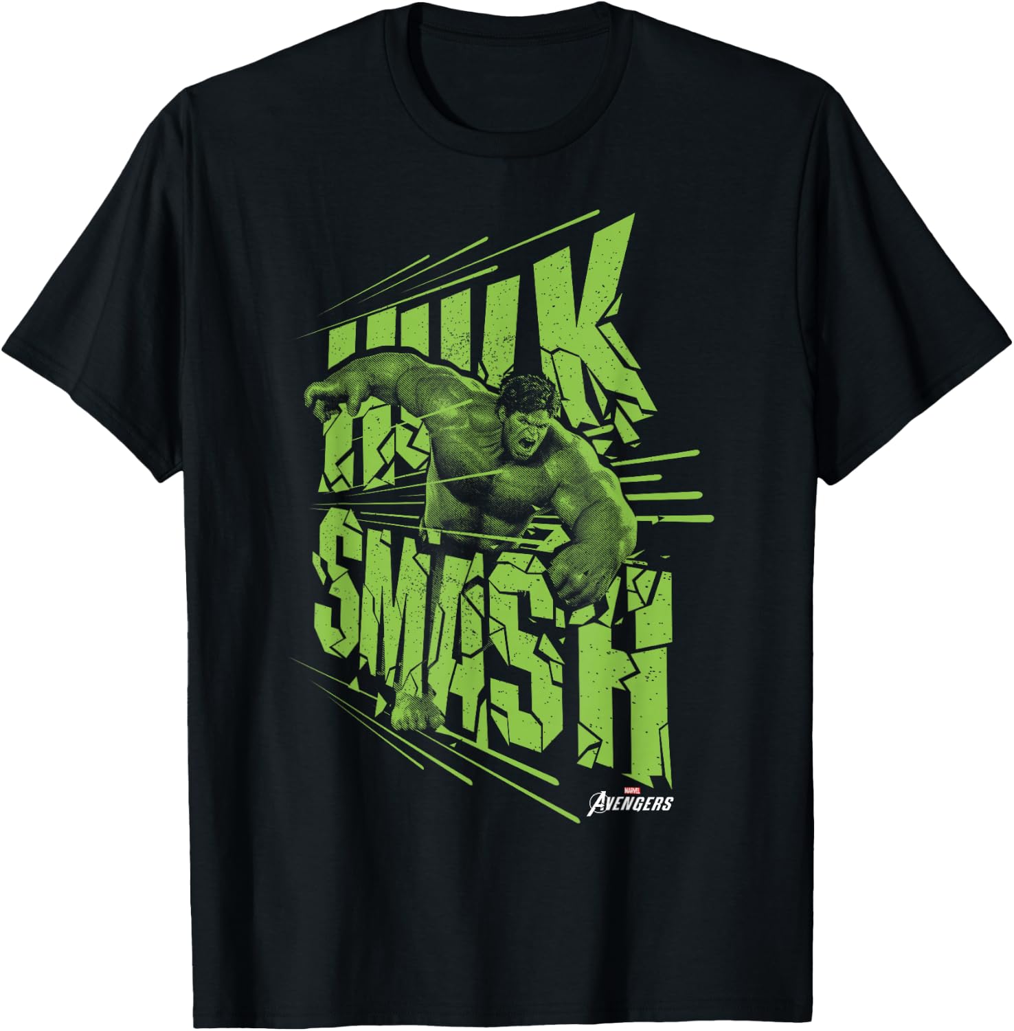Marvel Avengers Game Hulk Smash Portrait T-Shirt - T-Shirt | Black