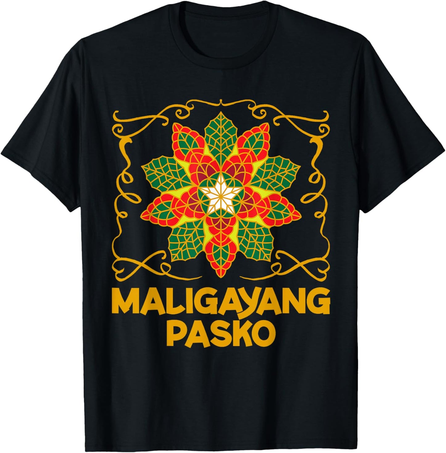 Philippines Christmas Pinoy Maligayang Pasko T-Shirt - T-Shirt | Black
