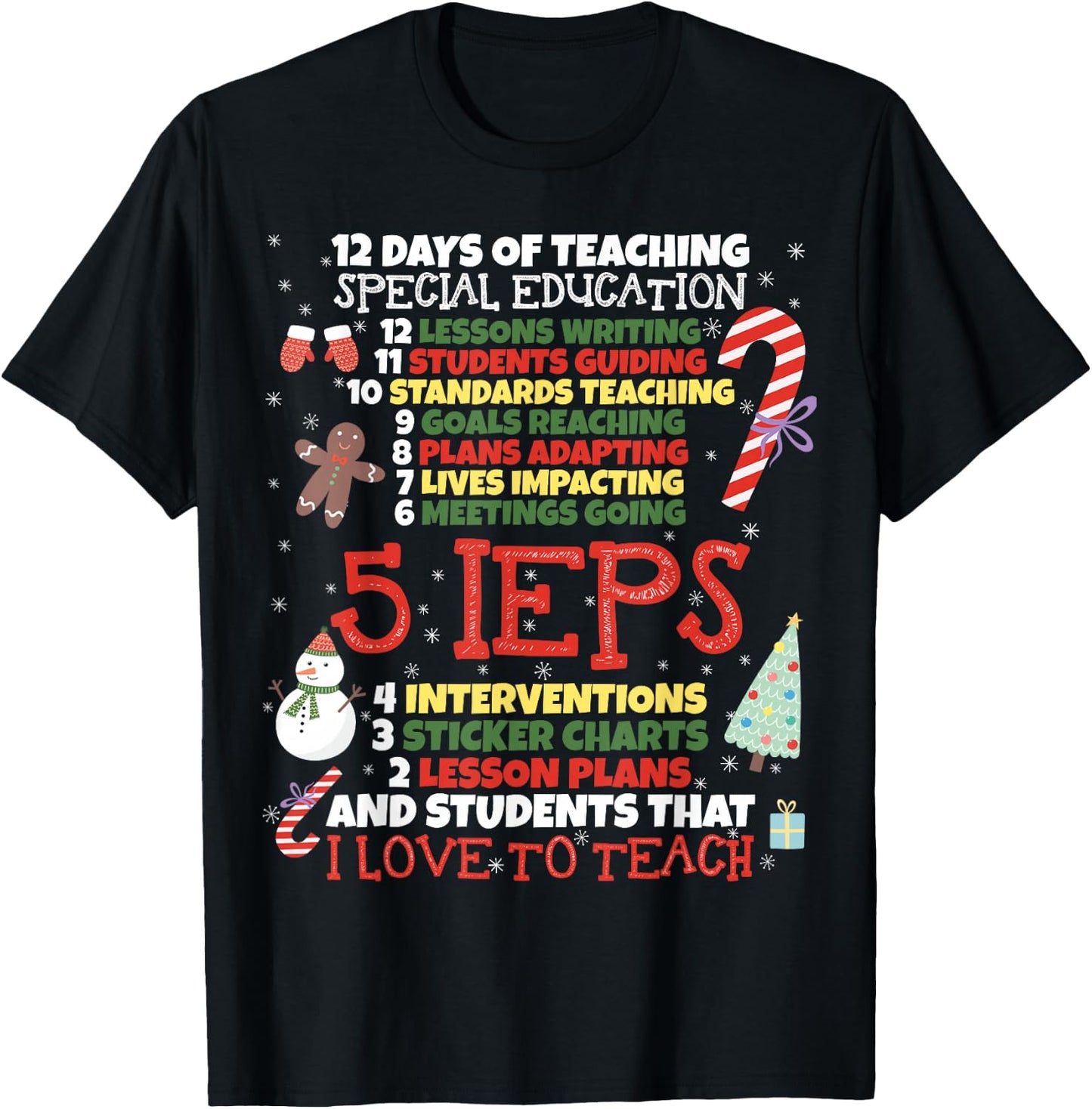 SPED School Funny Special Education Teacher Gift T-Shirt - T-Shirt | Black