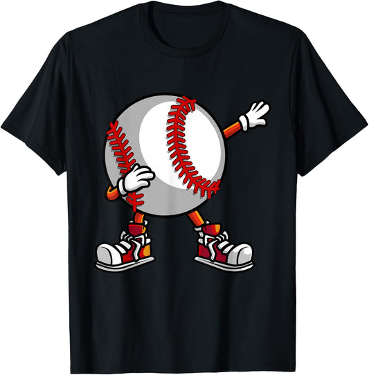 Funny Baseball Players Gift Boys Girls Kids Catcher Pitcher T-Shirt - T-Shirt | Black