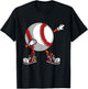 Funny Baseball Players Gift Boys Girls Kids Catcher Pitcher T-Shirt - T-Shirt | Black