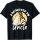 Promoted To Uncle 2025 T-Shirt - T-Shirt | Black