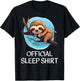 Sloth Sleep Shirt - Official Sleep Shirt for Sloth Lovers T-Shirt - T-Shirt | Black