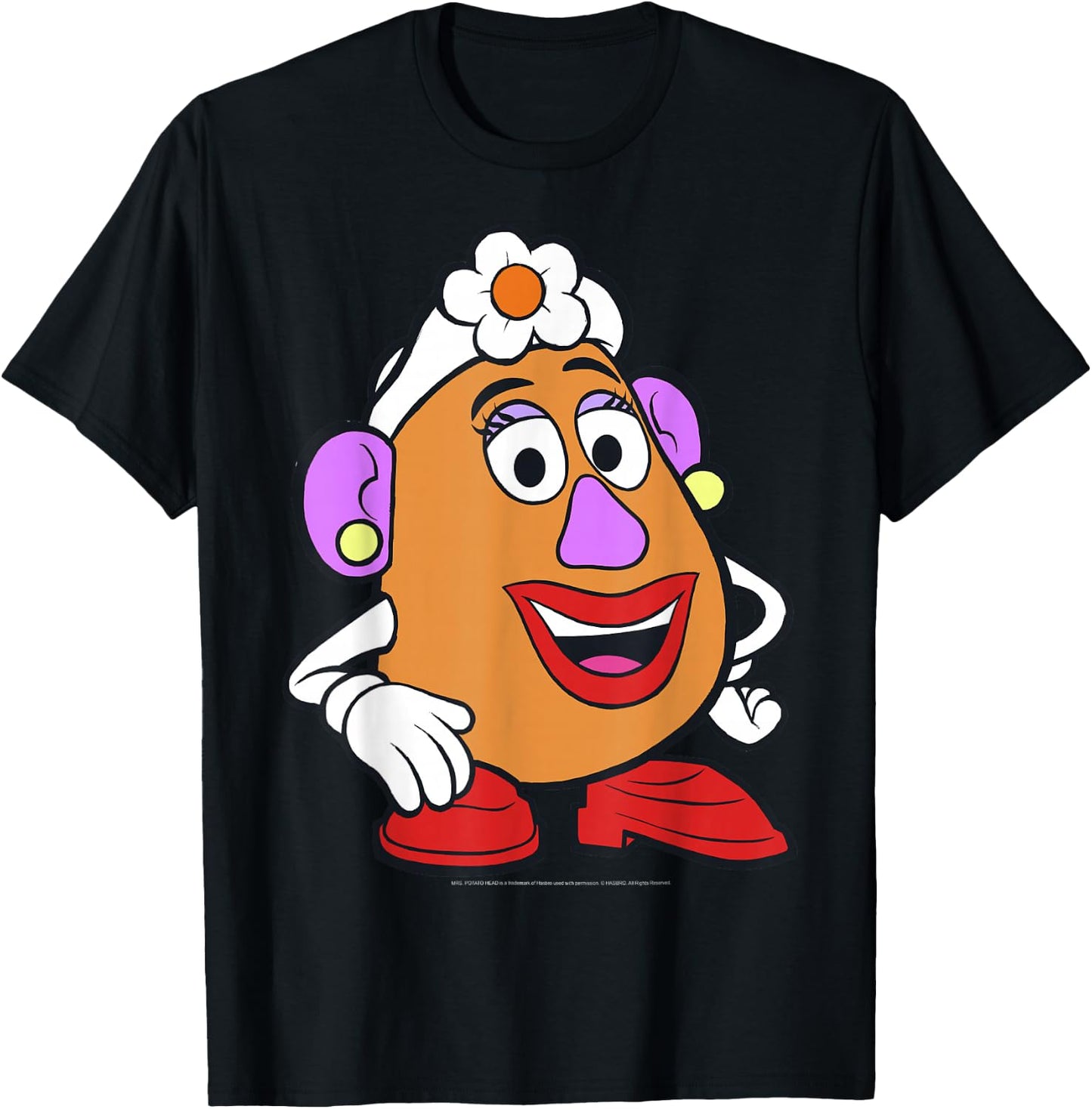 Disney Pixar Toy Story Mrs. Potato Head Big Portrait T-Shirt - T-Shirt | Black