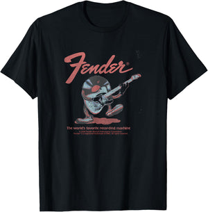 Fender Record Records T-Shirt - T-Shirt | Black