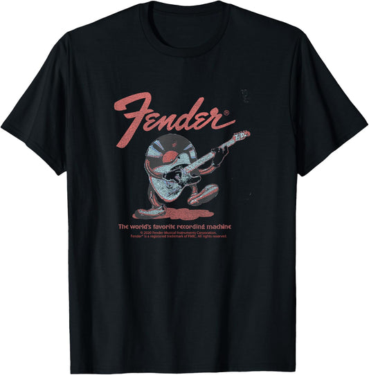 Fender Record Records T-Shirt - T-Shirt | Black