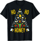 Ho Ho Honey Bees Beekeeping Christmas Beekeeper Gift T-Shirt - T-Shirt | Black