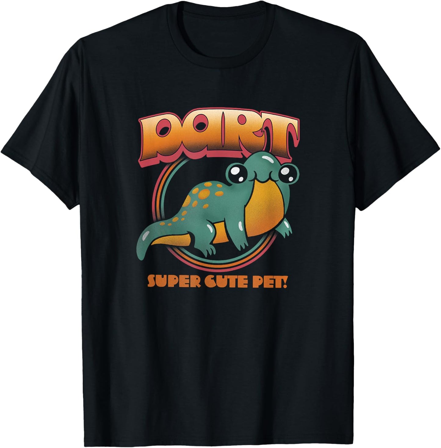 Stranger Things Dart Cartoon Super Cute Pet T-Shirt - T-Shirt | Black