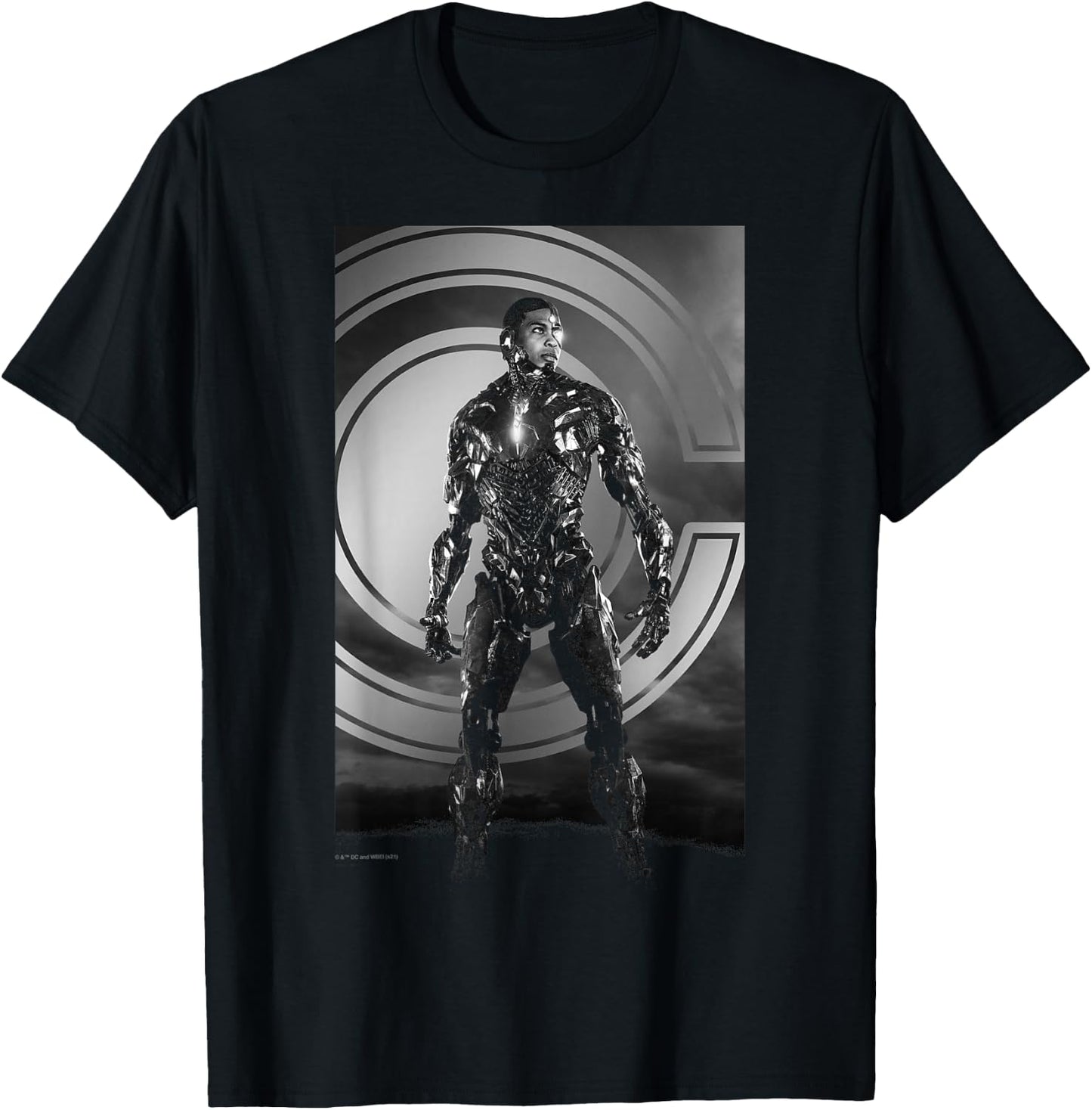 DC Comics Justice League Snyder Cut Cyborg Poster T-Shirt - T-Shirt | Black