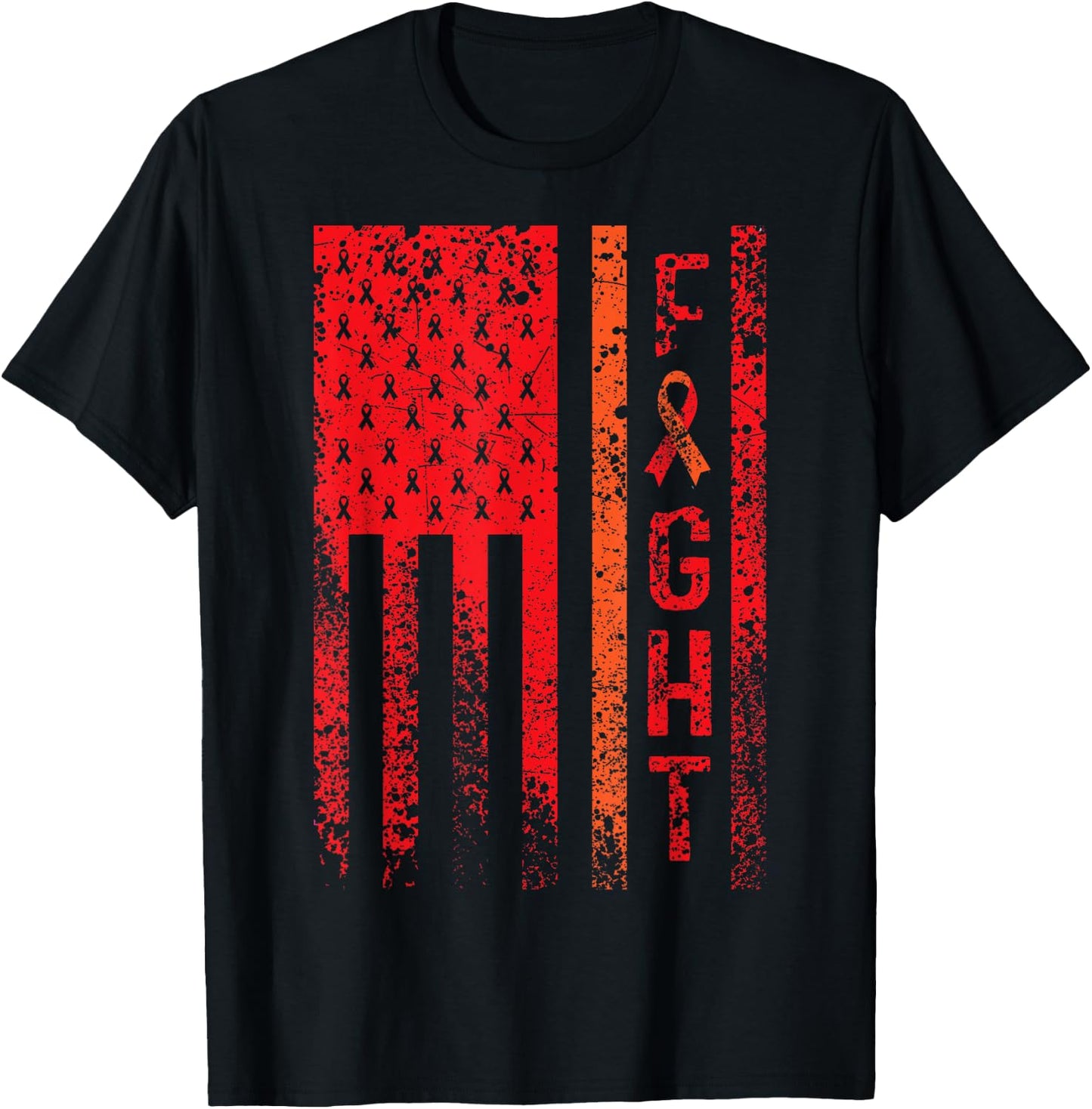 Fight Myelofibrosis Awareness T-Shirt - T-Shirt | Black