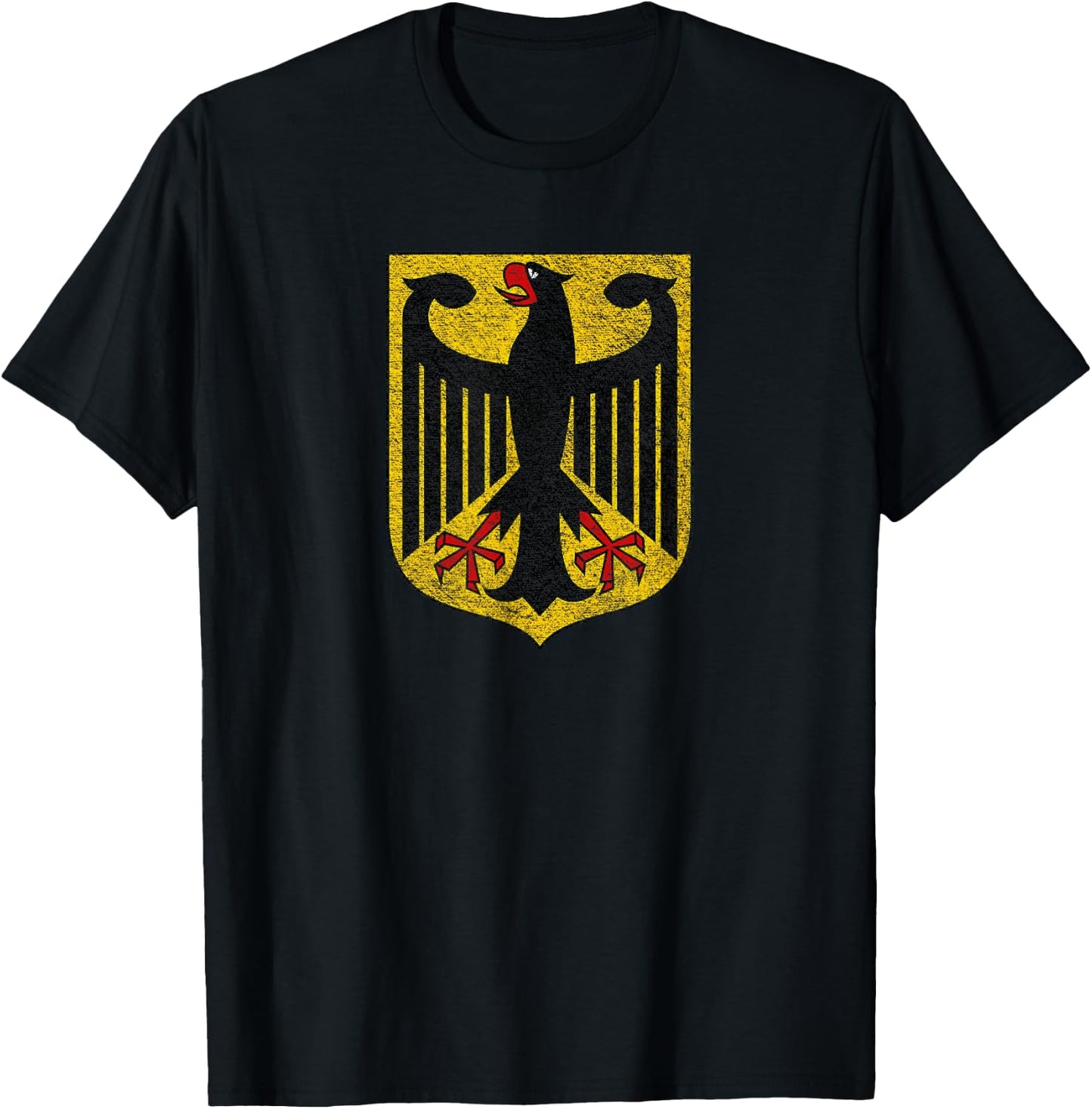 German Eagle Coat of ARMS Germany Flag T-Shirt - T-Shirt | Black