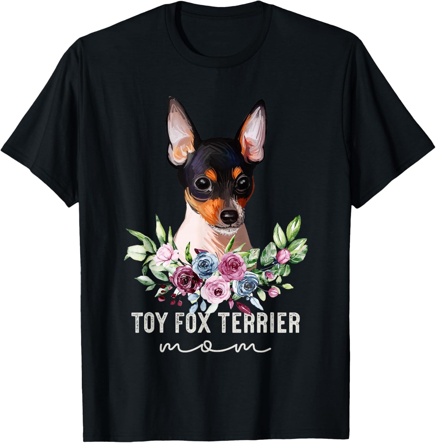 Toy Fox Terrier Shirt Gifts Dog Mum T-Shirt - T-Shirt | Black