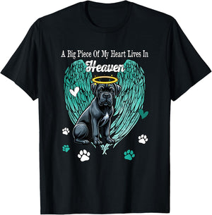 Heart Lives In Heaven Costume Cane Corso Memories Owner T-Shirt - T-Shirt | Black