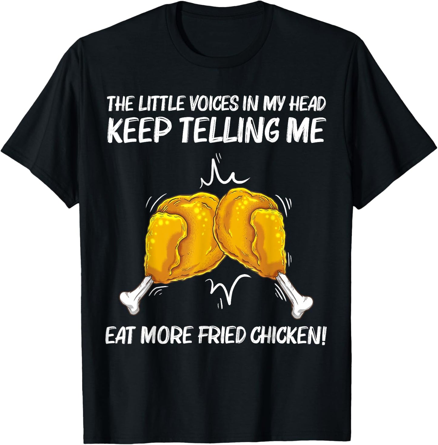 Funny Fried Chicken Gift Women Chicken Bucket Food T-Shirt - T-Shirt | Black