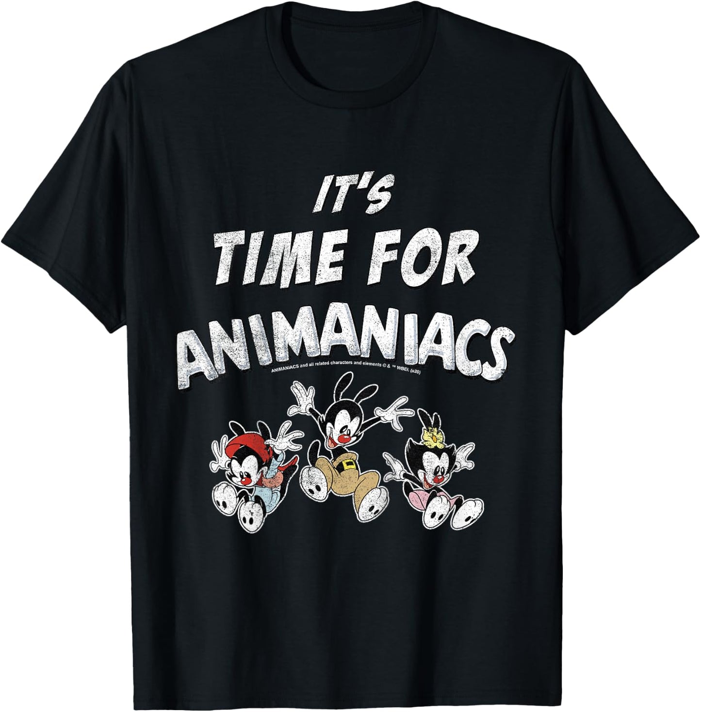 Kids Animaniacs It's Time For Animaniacs Group Shot T-Shirt - T-Shirt | Black