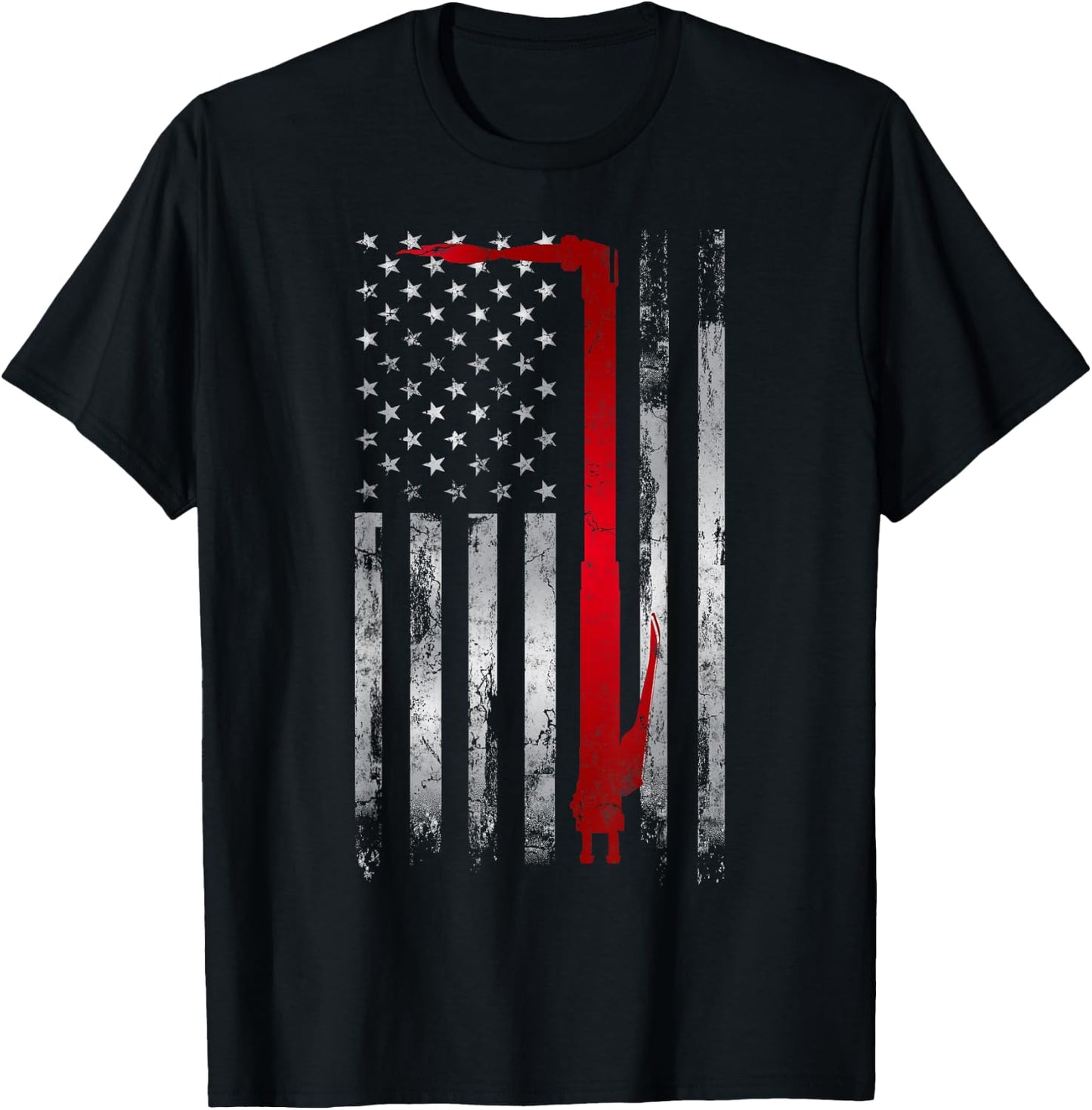 Welder Patriotic USA American Flag Welding T-Shirt - T-Shirt | Black