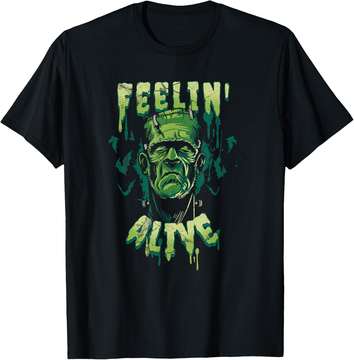 Frankenstein Monster Halloween Classic Horror Flick Costume T-Shirt - T-Shirt | Black