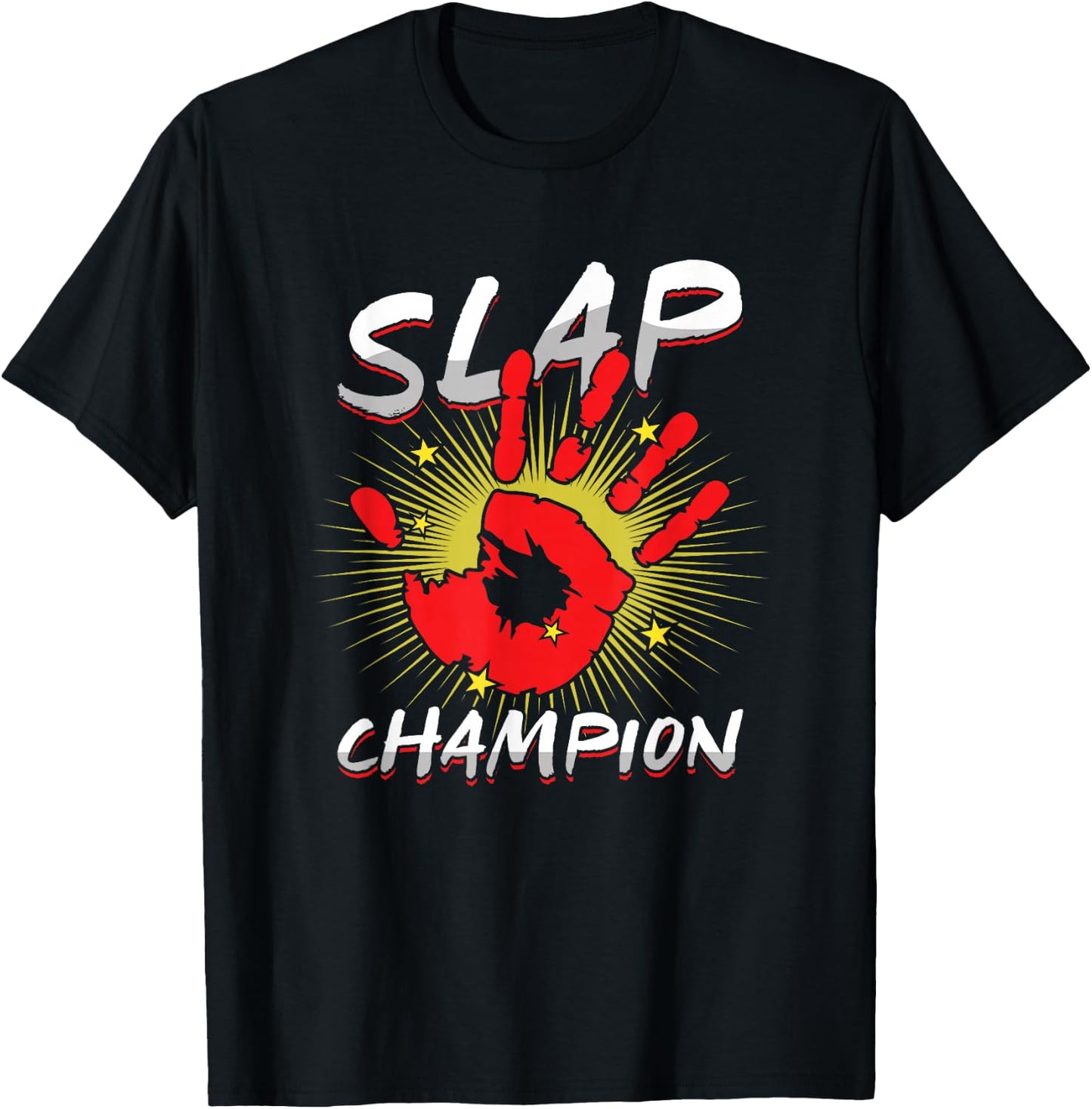 Face Slapping Expert Slap Champion Bodybuilder Competition T-Shirt - T-Shirt | Black