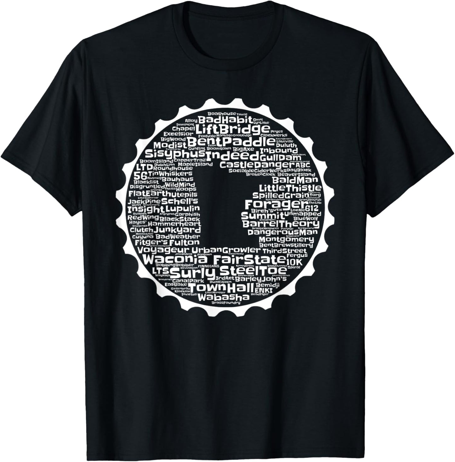 Drink Local Minnesota Breweries T-Shirt - T-Shirt | Black