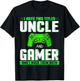 I Have Two Titles Uncle And Gamer Happy Father's Day T-Shirt - T-Shirt | Black