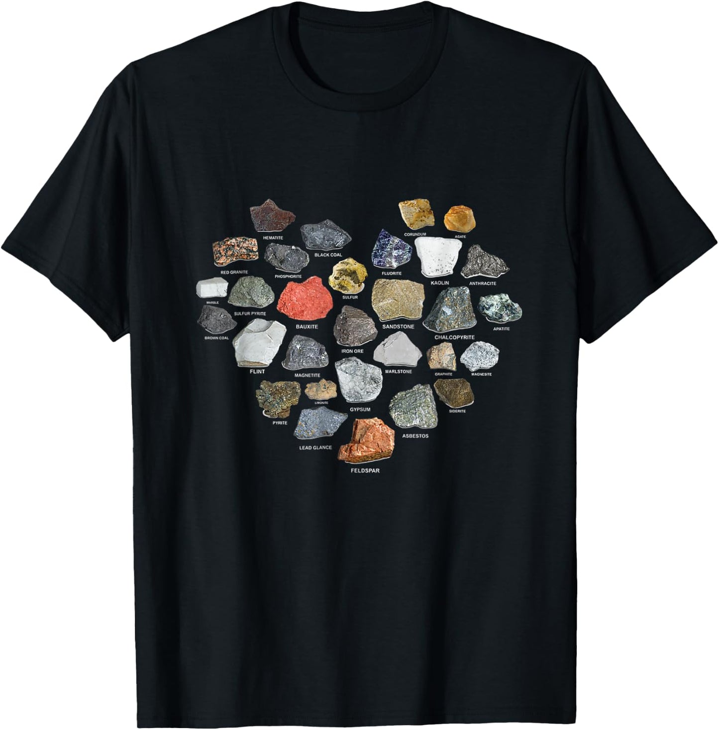 Geology Ores Minerals Gems and Crystals Rock Collecting Gift T-Shirt - T-Shirt | Black