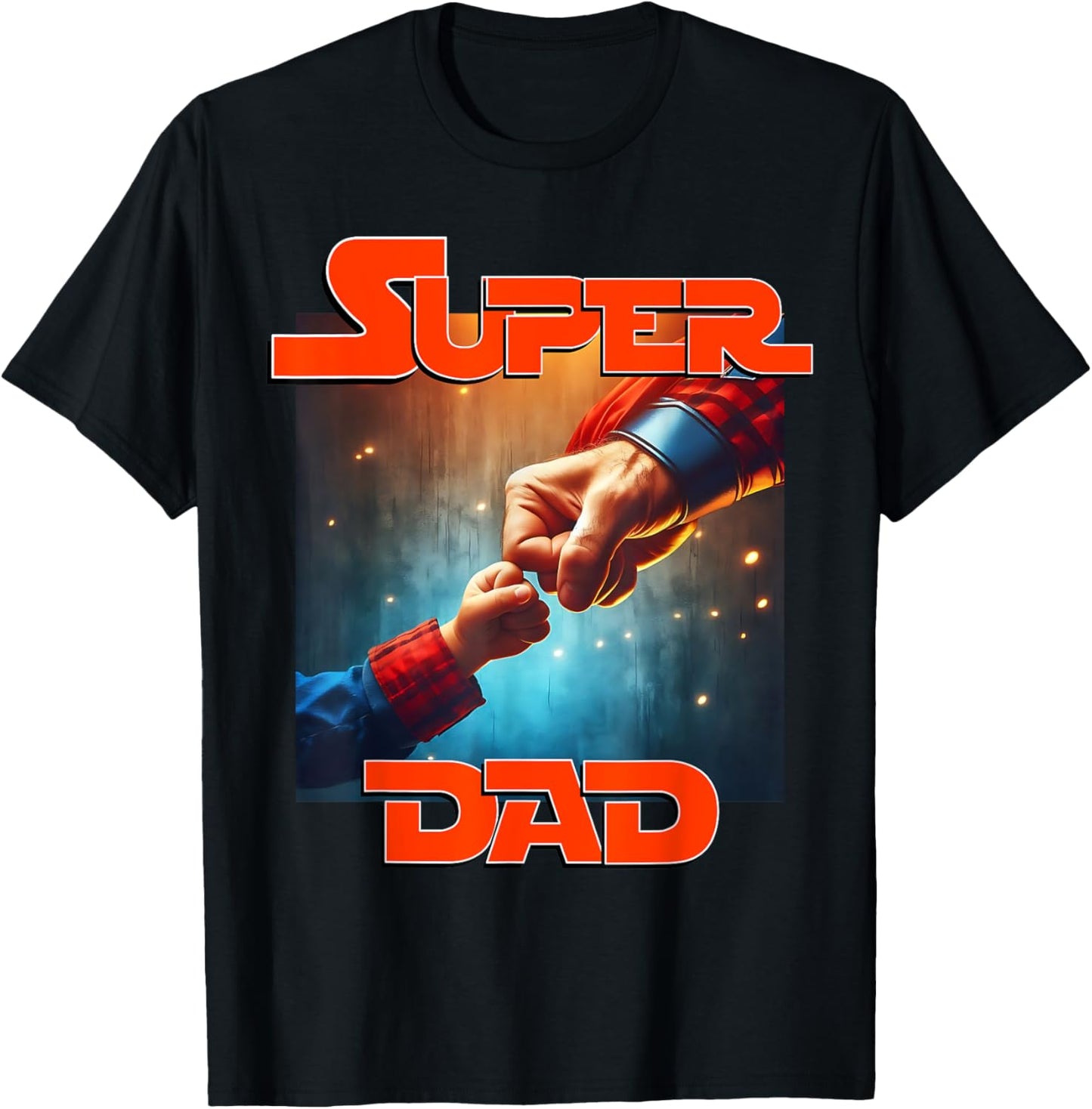 Superdad Father's Day fist Bump T-Shirt - T-Shirt | Black