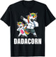 Dadacorn Dadicorn Daddycorn Unicorn Dad Baby Fathers Day T-Shirt - T-Shirt | Black