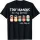Tiny Humans Are My Favorite NICU Mother Baby Unit Nurse T-Shirt - T-Shirt | Black
