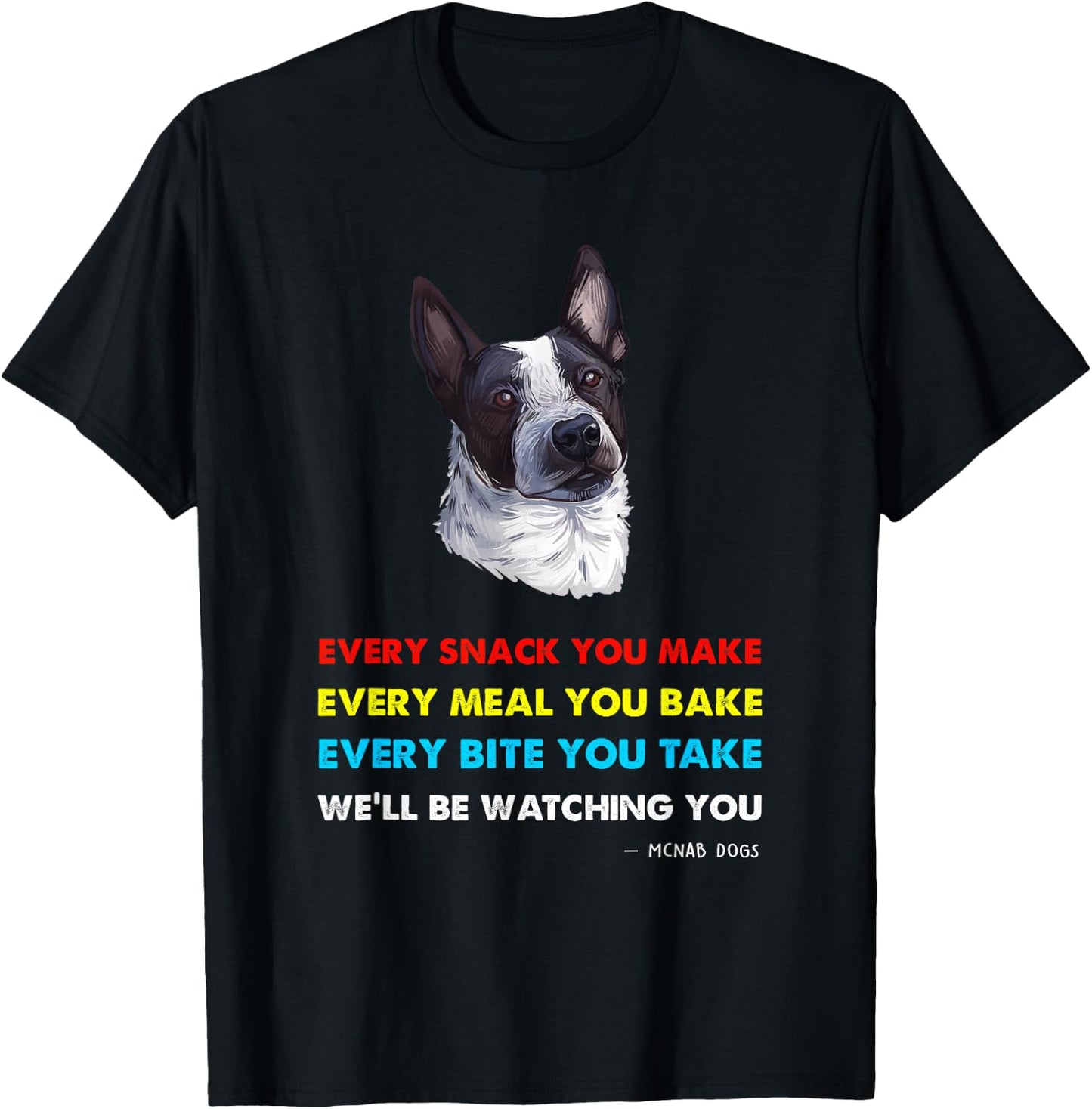 McNab Dog Shirt | McNab T-Shirt - T-Shirt | Black