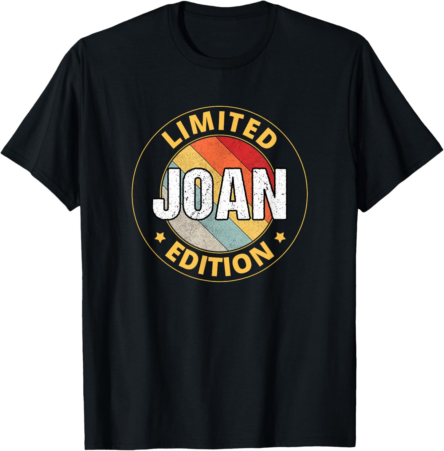 Joan Name Shirts & Gifts Joan Name - -Adults, Kids - Black - Small - Short Sleeve - Modern - Personalized - Cotton Blend - Machine Wash T-Shirt - T-Shirt | Black